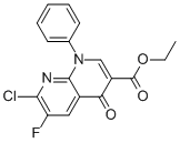 7-CHLORO-6-FLUORO-4-OXO-1-PHENYL-1,4-DIHYDRO-[1,8]NAPHTHYRIDINE-3-CARBOXYLIC ACID ETHYL ESTER Structural