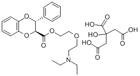 1,4-Benzodioxan-2-carboxylic acid, 3-phenyl-, 2-(2-(diethylamino)ethox y)ethyl ester, citrate, (E)-