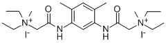 (4,6-Dimethyl-m-phenylenebis(iminocarbonylmethylene))bis(diethylmethyl ammonium iodide) Structural