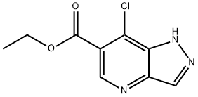 Ethyl 7-chloro-1H-pyrazolo[4,3-b]pyridine-6-carboxylate Structural