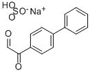 4-Biphenylglyoxal, monosodium bisulphite Structural