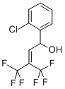 1-(o-Chlorophenyl)-4,4,4-trifluoro-3-(trifluoromethyl)-2-buten-1-ol Structural