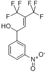 1-(m-Nitrophenyl)-4,4,4-trifluoro-3-trifluoromethyl-2-buten-1-ol Structural