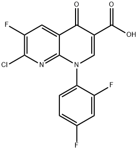 1-(2,4-DIFLUOROPHENYL)-6-1LUORO-7-CHLONDE-4-OXO-1,4-DIHYDRO-1,8-NAPTHYRIDINE-3-CARBOXYLIC ACID[TOSUFLOXACIN PHARMACEUTICAL INTERMEDIATE] Structural