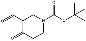 1-BOC-3-FORMYL-4-OXO-PIPERIDINE Structural