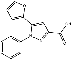 5-(2-FURYL)-1-PHENYL-1H-PYRAZOLE-3-CARBOXYLIC ACID Structural