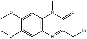 3-BROMOMETHYL-6,7-DIMETHOXY-1-METHYL-2(H)-QUINOXALINONE Structural