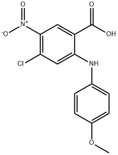 4-CHLORO-2-(4-METHOXYANILINO)-5-NITROBENZOIC ACID