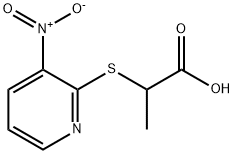 2-[(3-NITRO-2-PYRIDYL)THIO]PROPANOIC ACID Structural