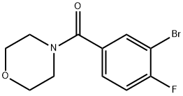 (3-Bromo-4-fluorophenyl)(morpholino)methanone Structural