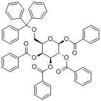 6-O-Trityl-1,2,3,4-tetra-O-benzoyl-β-D-galactopyranose