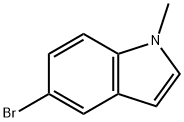 5-Bromo-1-methyl-1H-indole Structural