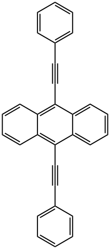 9,10-Bis(phenylethynyl)anthracene Structural