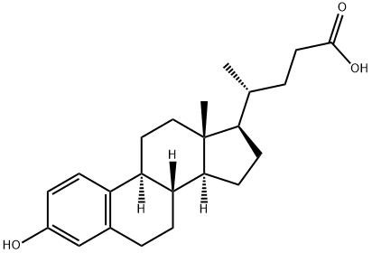 3-hydroxy-19-nor-1,3,5(10)-cholatrien-24-oic acid Structural