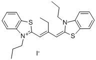 3-PROPYL-2-(2-((3-PROPYL-2(3H)-BENZOTHIAZOLIDENE)METHYL)-1-BUTENYL) BENZOTHIAZOLIUM IODIDE