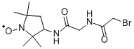 3-[2-(2-BROMOACETAMIDO)ACETAMIDE]-PROXYL, FREE RADICAL Structural