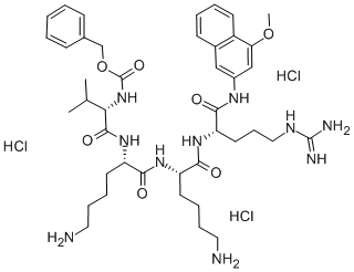 N-CBZ-VAL-LYS-LYS-ARG 4-METHOXY-BETA-NAPHTHYLAMIDE TRIHYDROCHLORIDE