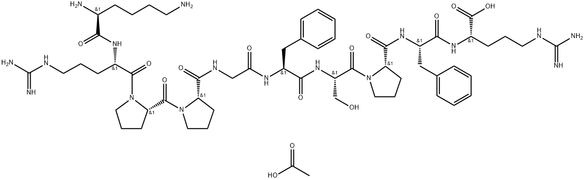 KALLIDIN (HUMAN, BOVINE) 3ACOH 4H2O Structural