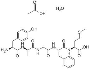 TYR-D-ALA-GLY-PHE-MET ACOH H2O Structural