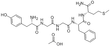 METHIONINE ENKEPHALINAMIDE ACETATE SALT Structural