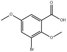 3-BROMO-2,5-DIMETHOXYBENZOIC ACID Structural