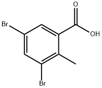 2-METHYL-3,5-DIBROMOBENZOIC ACID Structural