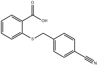 2-(4-CYANO-BENZYLSULFANYL)-BENZOIC ACID Structural