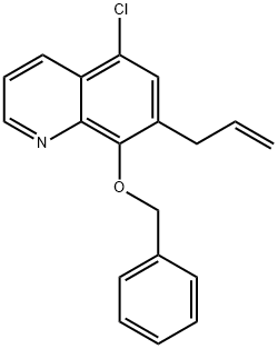 Quinoline, 5-chloro-8-(phenylMethoxy)-7-(2-propen-1-yl)- Structural