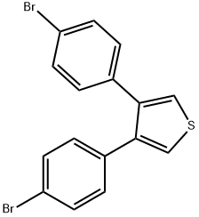 3,4-BIS-(4-BROMO-PHENYL)-THIOPHENE Structural