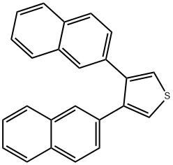 3,4-DI-NAPHTHALEN-2-YL-THIOPHENE Structural