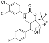 1,3-Butanediol, 1-(p-fluorophenyl)-2-methyl-4,4,4-trifluoro-3-(trifluo romethyl)-, 3,4-dichlorocarbanilate