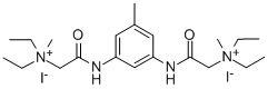 (4-Methyl-m-phenylenebis(iminocarbonylmethylene))bis(diethylmethylammo nium iodide) Structural