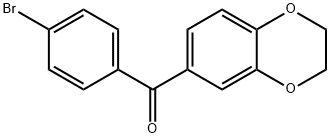 4-BROMO-3',4'-(ETHYLENEDIOXY)BENZOPHENONE Structural