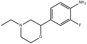 Benzenamine, 4-(4-ethyl-2-morpholinyl)-2-fluoro- Structural