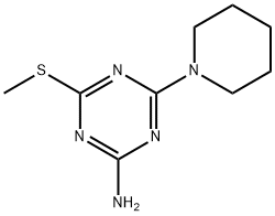 4-(METHYLTHIO)-6-PIPERIDINO-1,3,5-TRIAZIN-2-AMINE