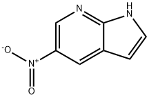 5-NITRO-1H-PYRROLO[2,3-B]PYRIDINE Structural