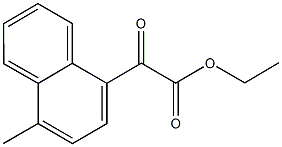 ETHYL 4-METHYL-1-NAPHTHOYLFORMATE Structural