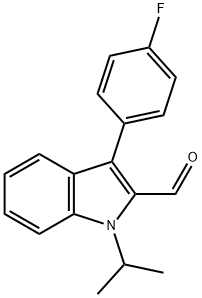 3-(4-FLUORO-PHENYL)-1-ISOPROPYL-1H-INDOLE-2-CARBALDEHYDE Structural