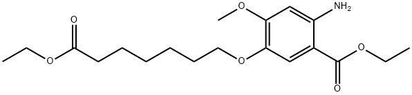 Ethyl 2 - aMino - 5 - ((7 - ethoxy - 7 - oxoheptyl)oxy) - 4 - Methoxybenzoate Structural