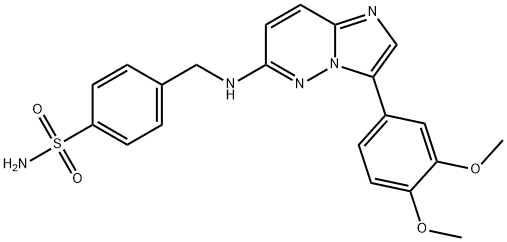 4-[[[3-(3,4-Dimethoxyphenyl)imidazo[1,2-b]pyridazin-6-yl]amino]methyl]benzenesulfonamide