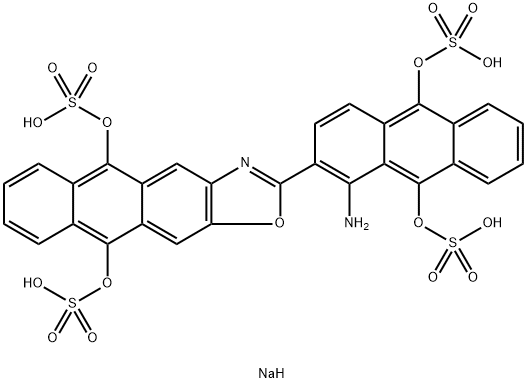 tetrasodium 2-[1-amino-9,10-bis(sulphonatooxy)-2-anthryl]anthra[2,3-d]oxazole-5,10-diyl bis(sulphate) 