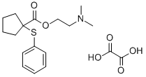 1-(Phenylthio)cyclopentanecarboxylic acid 2-(dimethylamino)ethyl ester  oxalate Structural