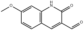 2-HYDROXY-7-METHOXY-QUINOLINE-3-CARBALDEHYDE Structural