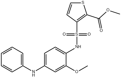 3-[[[2-Methoxy-4-(phenylamino)phenyl]amino]sulfonyl]-2-thiophenecarboxylicacidmethylester