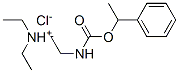 diethyl-[2-(1-phenylethoxycarbonylamino)ethyl]azanium chloride Structural