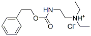 diethyl-[2-(phenethyloxycarbonylamino)ethyl]azanium chloride Structural