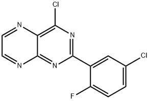 Pteridine, 4-chloro-2-(5-chloro-2-fluorophenyl)- Structural