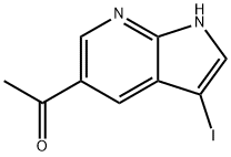 1-(3-IODO-1H-PYRROLO[2,3-B]PYRIDIN-5-YL)ETHANONE Structural