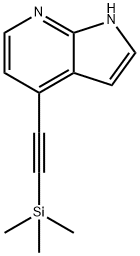 4-((TRIMETHYLSILYL)ETHYNYL)-1H-PYRROLO[2,3-B]PYRIDINE Structural