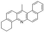 10-Methyl-1,2-tetrahydro-1,2:5,6-benzacridine Structural